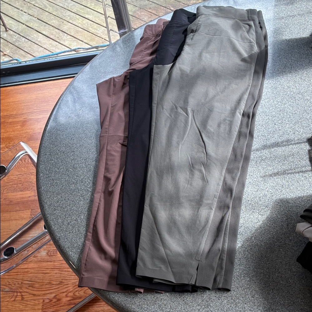 3 Pairs of Athleta Brooklyn Ankle Pants, Size 10 - Picture 3 of 3